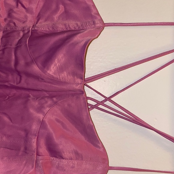 Zara Tops - Satin Strappy Corset Body Suit